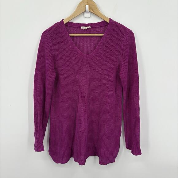 Eileen Fisher Sweater Medium P Linen Minimalist Capsule Luxury Lagenlook Tunic - Picture 2 of 6